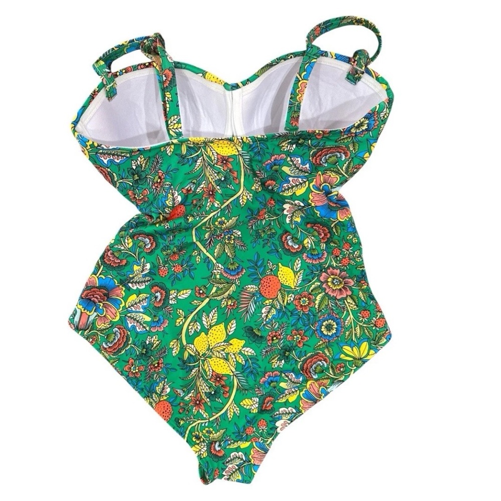 Boden Green Floral One-Piece Swimsuit - Picture 2 of 4